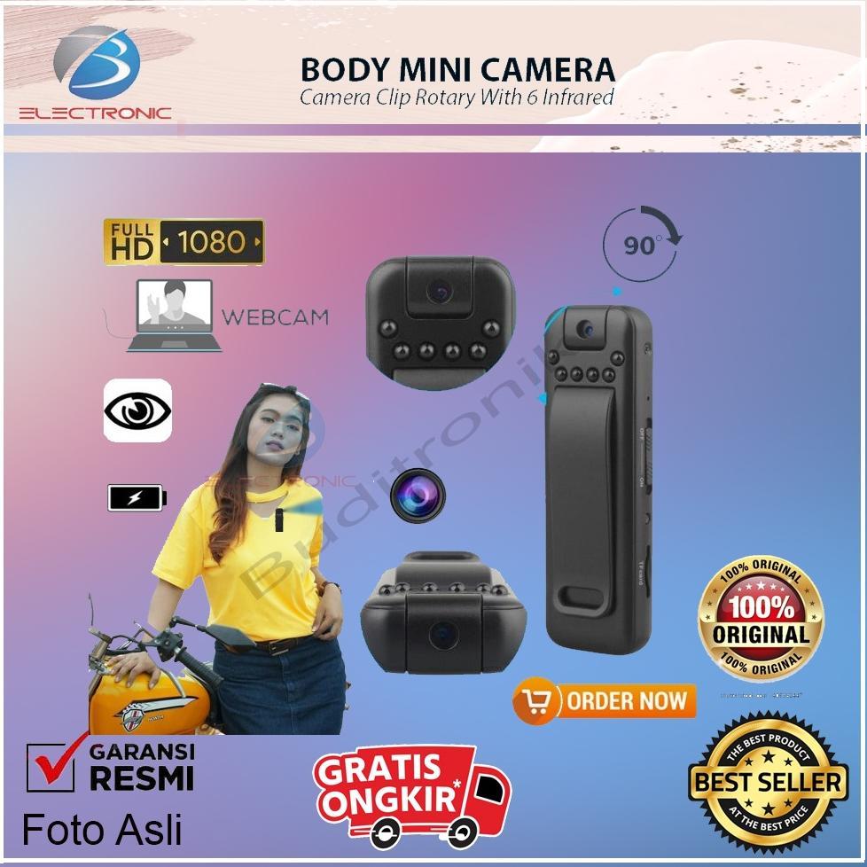 CamKeamanan- 1080P HD Kamera Mini Kamera Body Spy Camera Infrared / Webcam