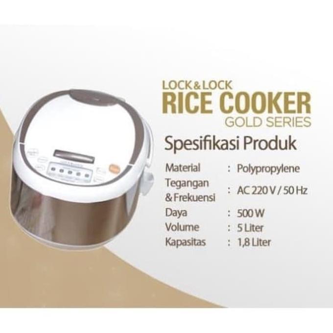 NEW Lock n Lock Rice Cooker Gold Series Original