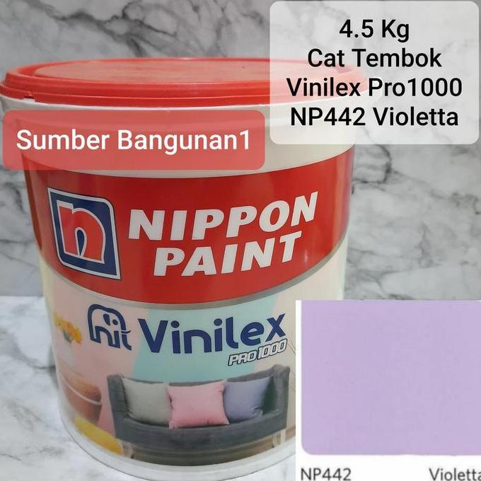BEBAS ONGKIR - Cat Tembok Vinilex Pro ungu muda lavender NP442 Violetta dinding