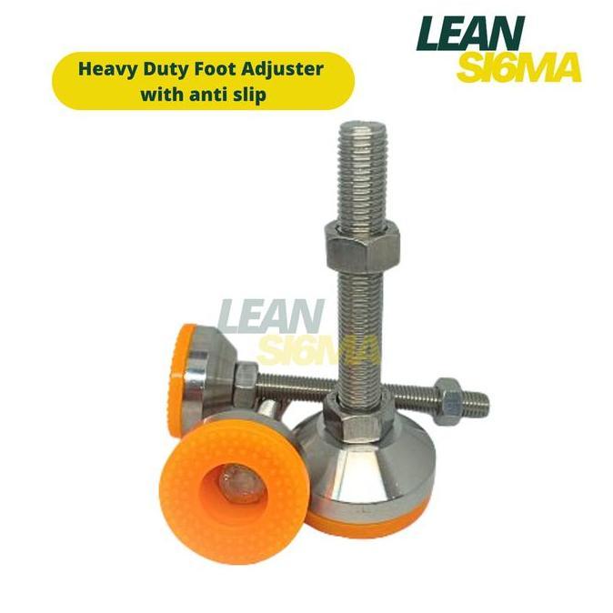 Heavy Duty Adjuster Foot with Anti Slip Kaki Meja Stainless Steel 304