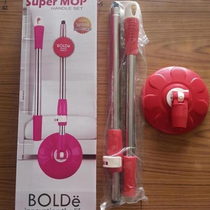 Bolde refill gagang pel super mop original/bolde tongkat pel super mop original murah