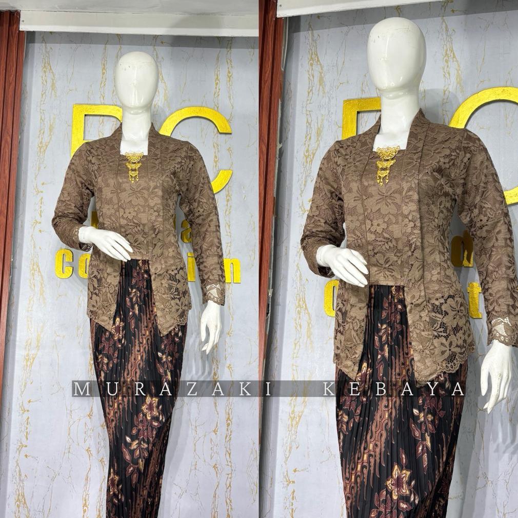Kebaya kutu baru polos brokat / kebaya encim / kebaya modern /kebaya kutu baru brokat / kebaya blous