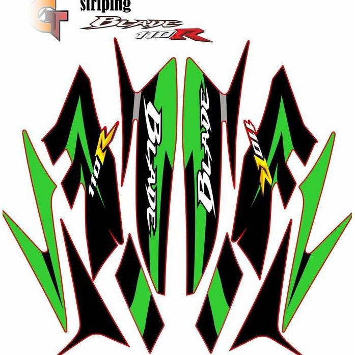 STRIPING VARIASI HONDA BLADE 110 / STIKER BLADE 110 / STRIPING BLADE