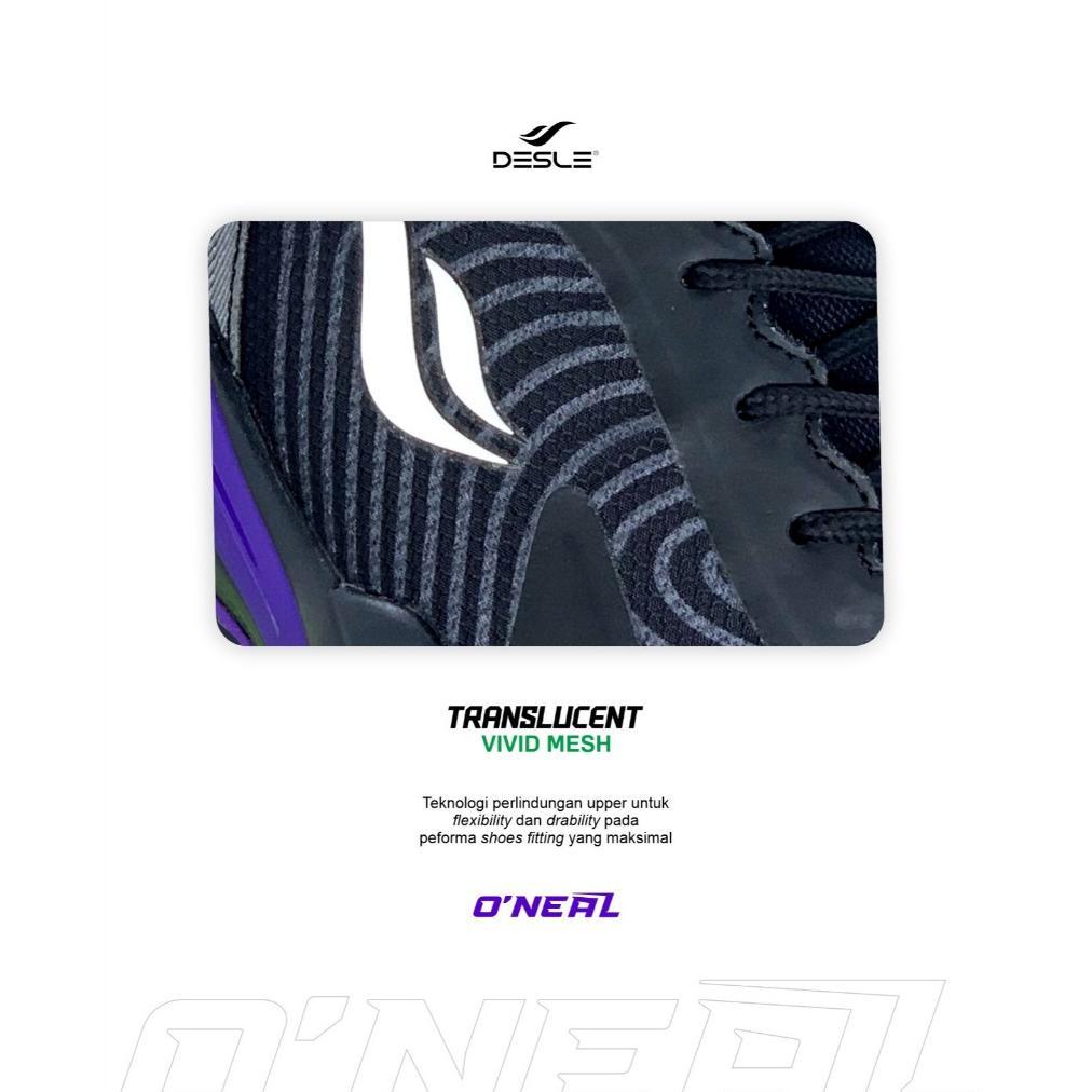 BESTPROMO DESLE SEPATU BASKET O'NEAL HITAM UNGU