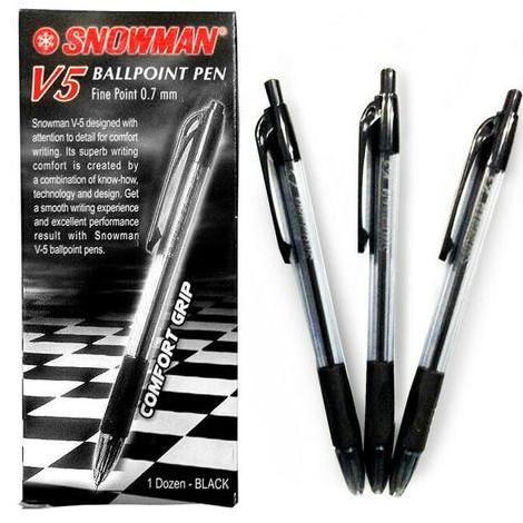 pulpen snowman v5per lusin