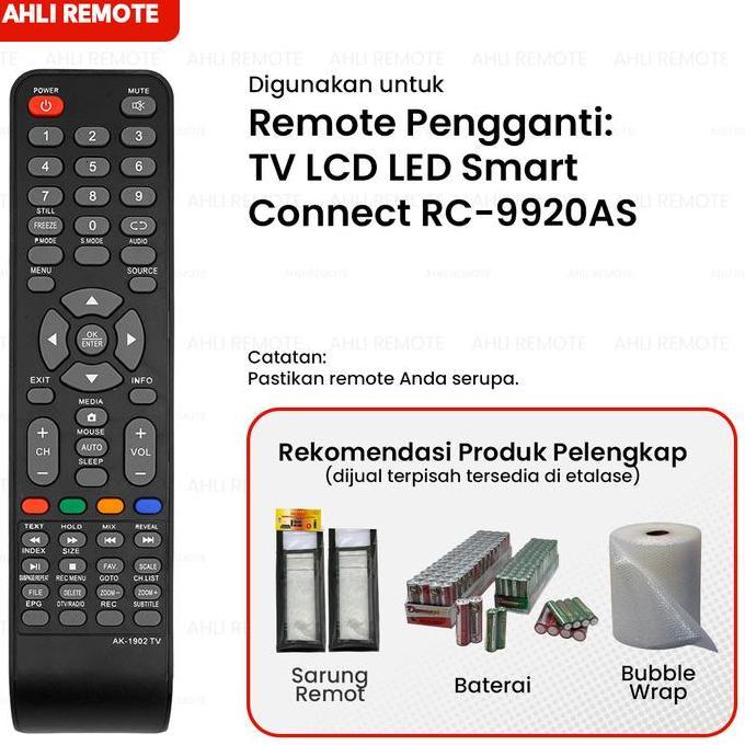 Remote TV Akari Smart TV RC-9920AS / Remot Smart TV Akari LCD LED