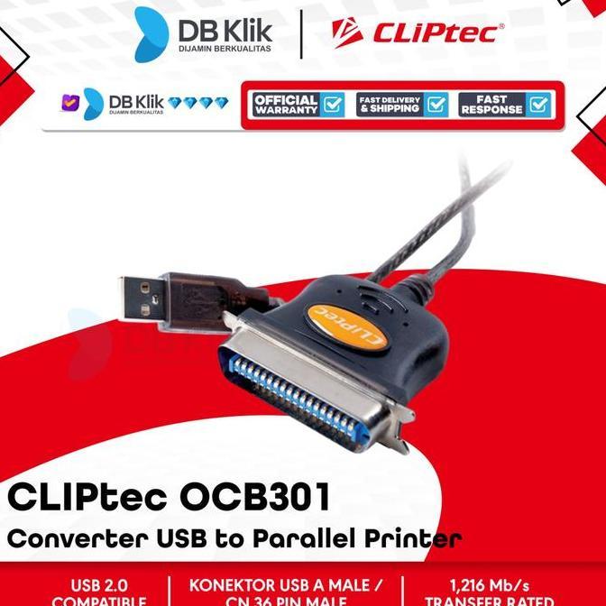 Converter CLIPtec OCB301 USB to Parallel Printer CLIPtec OCB 301
