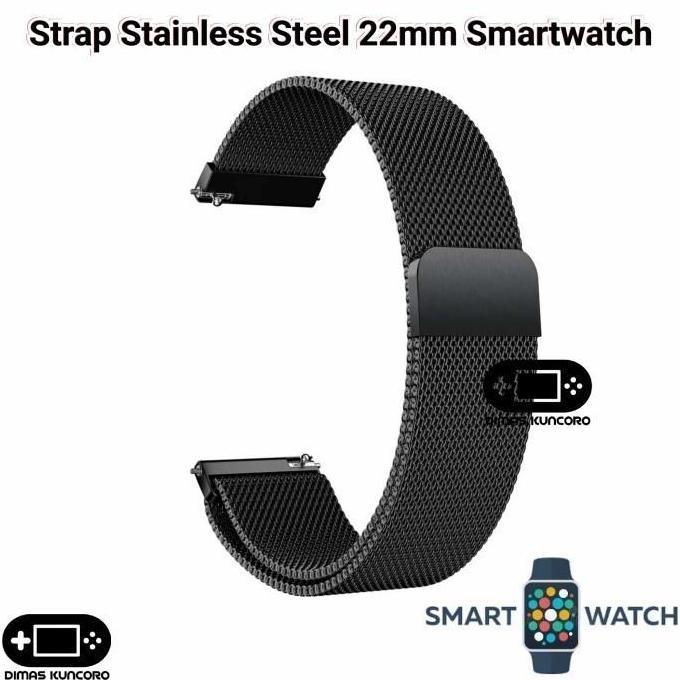 Strap Stainless Steel 22mm Tali Oase H12W Jam Tangan smartwatch