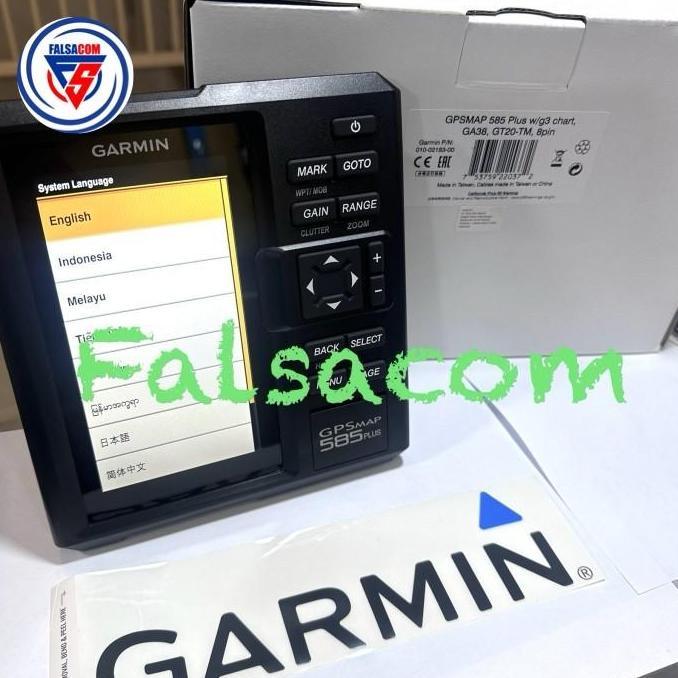 Garmin GPSMAP 585 Plus Tranduser GT20 dengan Clearvu Kabel Daya Data Ga 38 Garansi 2 Tahun TAM Layar