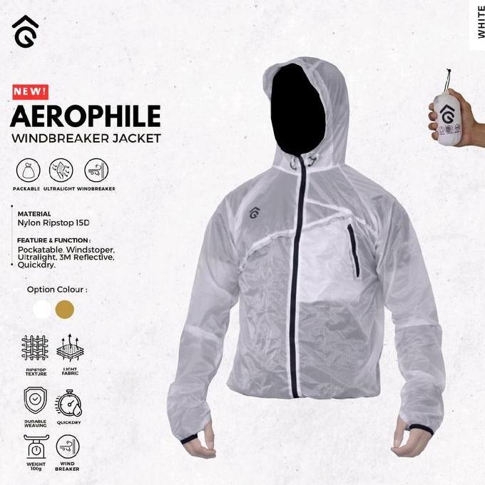 Jaket Windbreaker Ultralight Angsana Aerophile Packable