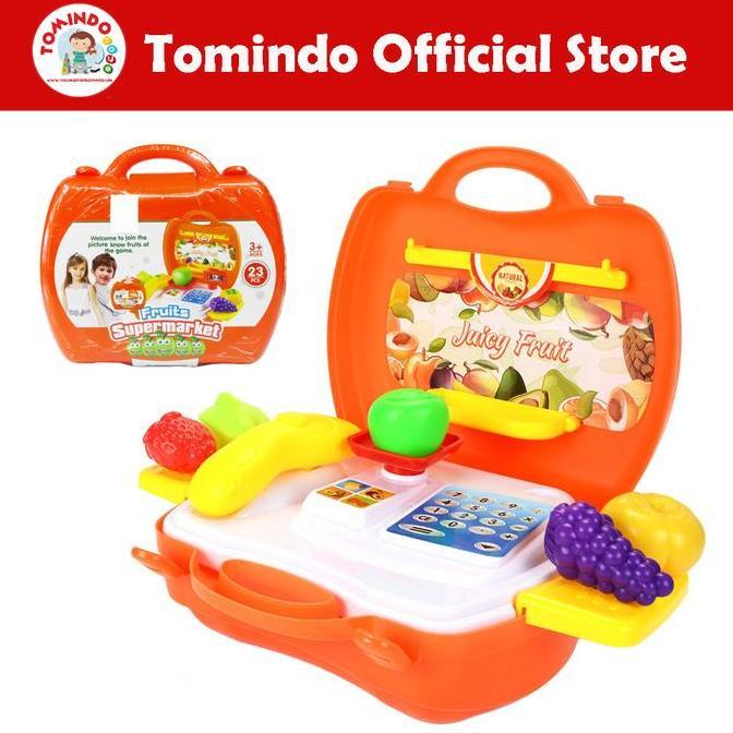 Tomindo Mainan Anak Supermarket maenan anak laki perempuan kasir baru