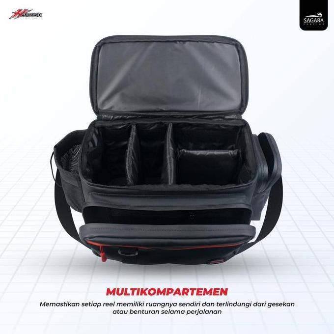 Tas Reel Pancing | Reel Bag HayuMake | Tempat Reel Pancing