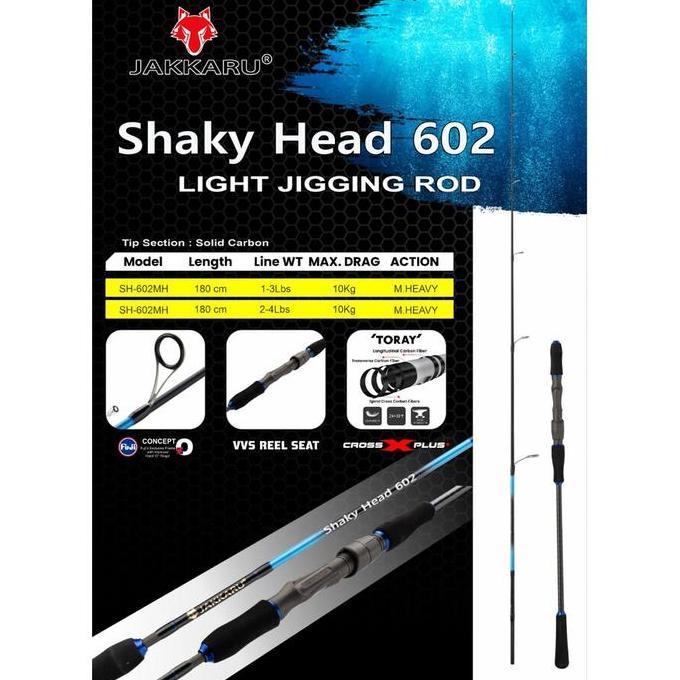 Rod JAKKARU LIGHT JIGGING SHAKY HEAD 180cm
