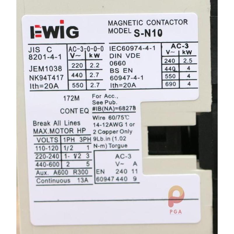Murah Contactor Sn-10 ( 20A ) / Kontaktor Sn-10 ( 20A )