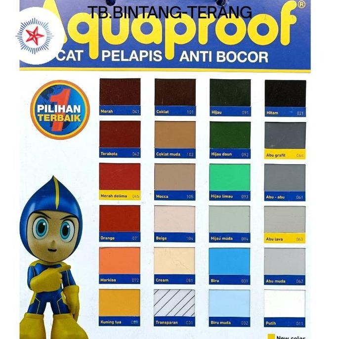 AQUAPROOF WARNA BIRU 1 KG CAT PELAPIS WATERPROOF ANTI BOCOR REMBES