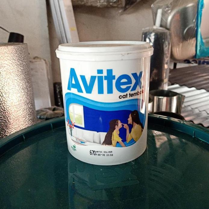 Cat tembok Avitex 700 Azure Blue kemasan 1 kg ( Biru Tua )
