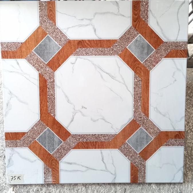 KERAMIK LANTAI 50X50 PUTIH MOTIF MARMER KW 1 - KERAMIK LANTAI -DINDING