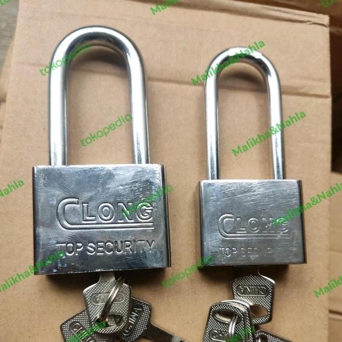 GEMBOK PAGAR BESAR LEHER PANJANG 60MM GEMBOK MOTOR GEMBOK RUMAH GEMBOK