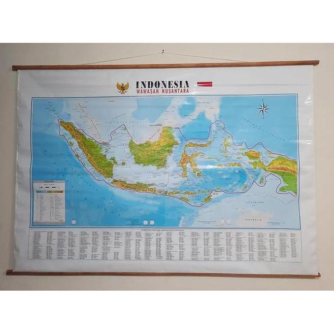 Peta Indonesia (Bingkai) Wawasan Nusantara