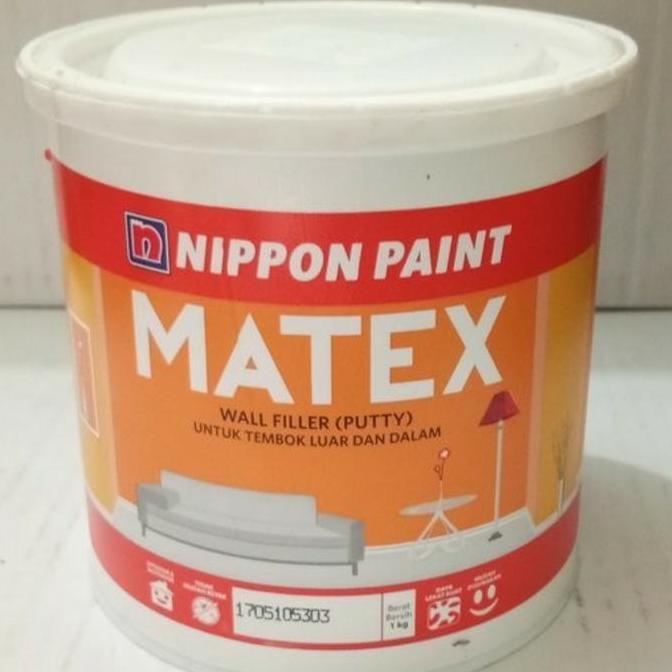 Matex Putty / Wall Putty / Plamir Tembok / Dempul Tembok (1kg)