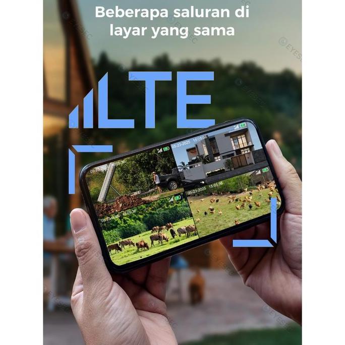 Murah (Bisa Cod) Homindo Cctv 4G All Operator Tenaga Surya Outdoor Waterproof Cctv