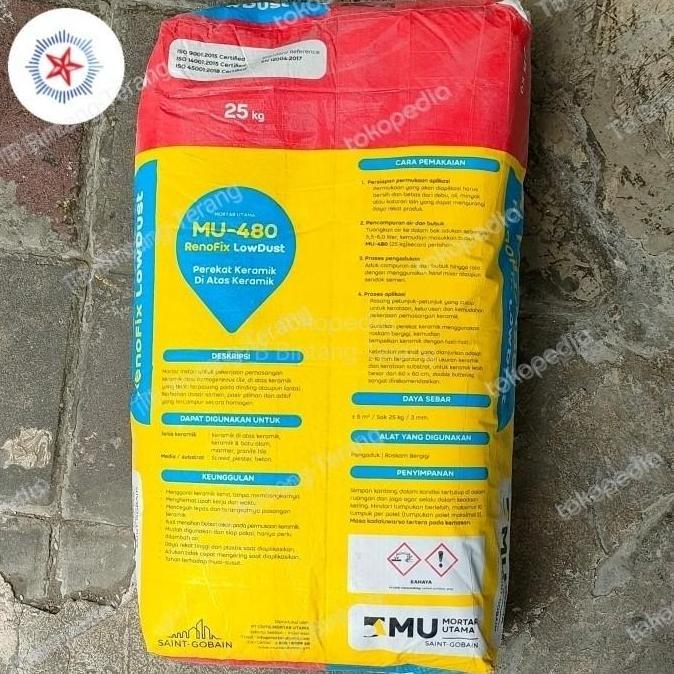 MU-480 RENOFIX 25 KG SEMEN INSTAN PEREKAT KERAMIK DI ATAS KERAMIK