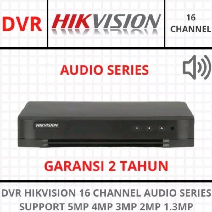 Murah Dvr 16 Channel Hikvision Audio Series Support Kamera Hikvision 2Mp 5Mp