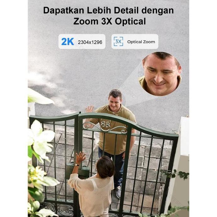 Murah Cctv Indoor Eyesec Ultra Hd Smart Cctv Indoor 360+180 Ai Pendeteksi Manusia Wireless 3X Zoom