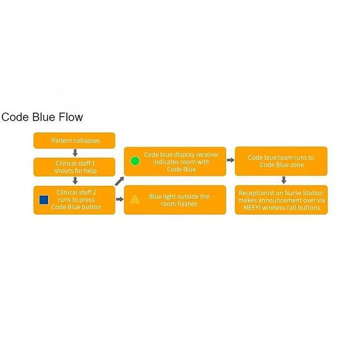 Wireless Code Blue Emergency Button Nurse Call Button Y-FS2 Code Blue
