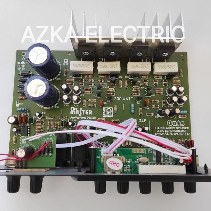 Kit Power Amplifier Speaker Aktif Stereo Plus MP3 Bluetooth