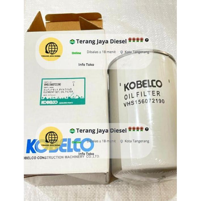 VHS156072190 filter oli kobelco SK200-8 SK200-10