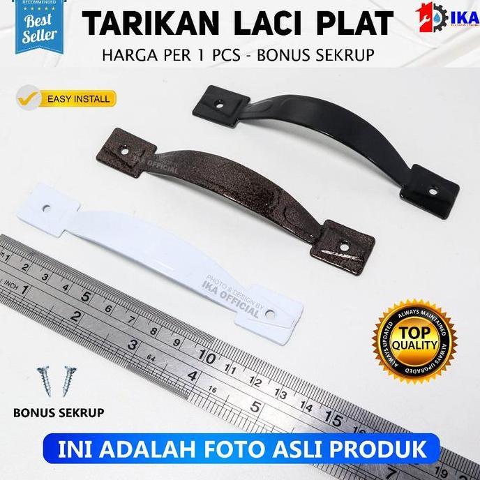 BLOCHEA TARIKAN LACI Handle Pintu Lemari Pegangan Handel Plat Besi model PLAT LEBAR / Tarikan Laci B