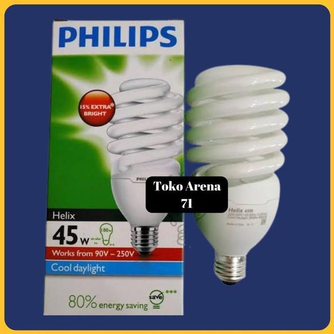 Philips Lampu Helix Tornado 45W 45 Watt 45Watt Tornado Spiral