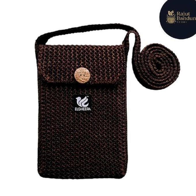 HARGA PRODUK Rajut Bandung Store Tas Rajut Selempang Cewe&cowo Viral Kekinian Bisa Untuk Bawa Hp Lip