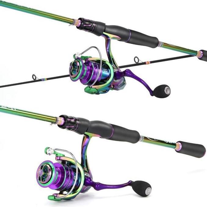 Joran Reel Pancing Set Pancing Cod 1.8M Dan Rasio Gear 5.2:1.Reel Pancing Set Lengkap 1Set Joran Set