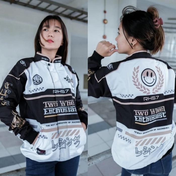 Rh57 Jaket Racinghell Nascar Terbaru Gratis Stiker Printing Sweater Motor Original Dan Terpercaya