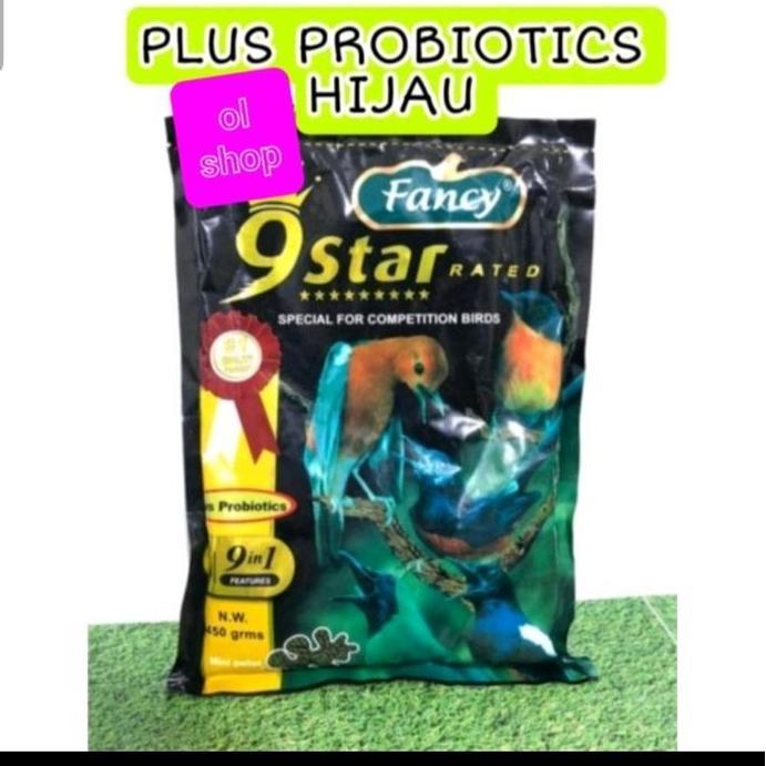 Dbutsu- Fancy 9Star Sewed 9In1 Herbal Pakan Burung Pelet Voer Hijau Asli Natural