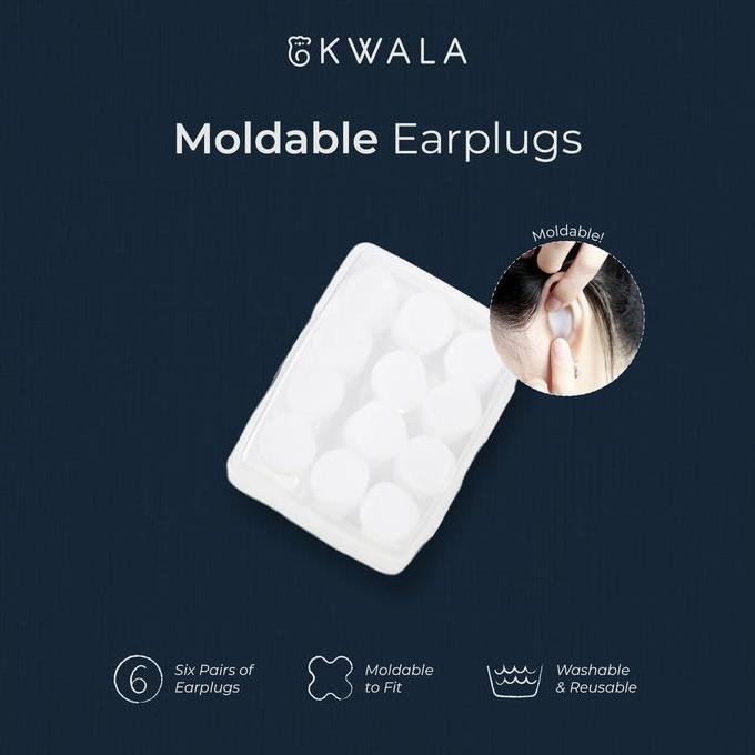 KWALA Moldable Earplug | Penutup Telinga | Earplug | Peredam Suara | Penutup Telinga untuk Tidur