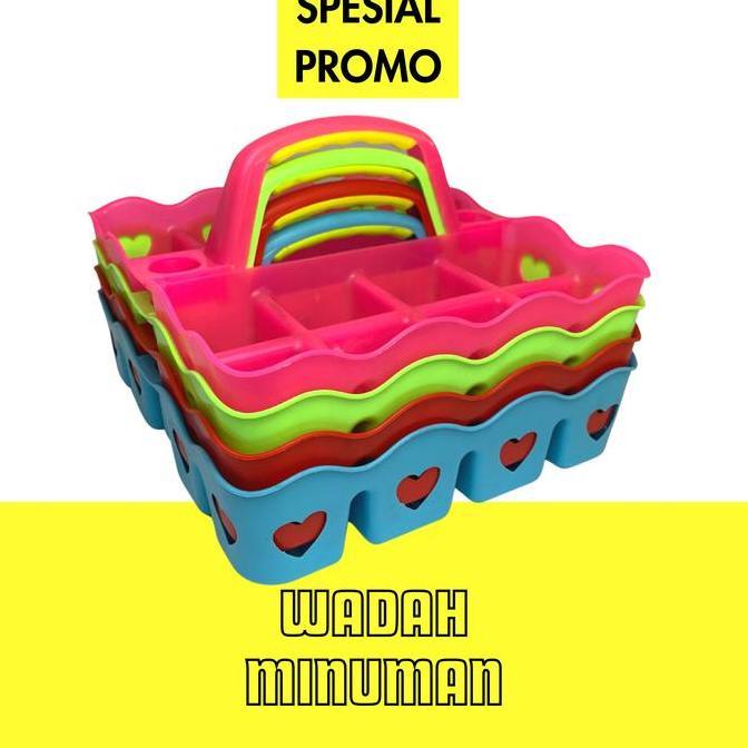 Termurah / Hot Sale (Promo) Tempat Minuman Gelas 16 Slot - Wadah Minum/Aqua/Vit Gelas