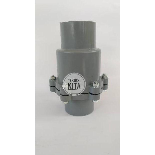 PVC 1.5" Check Valve King Da Jeng Taiwan One Way Cek Valve 1.5" inch inchi KDJ