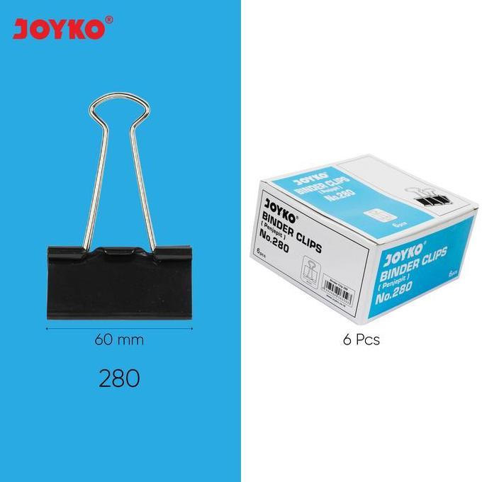 Bigbox- Joyko Binder Clip 280 60Mm Big / Klip Penjepit Kertas Besar No.280