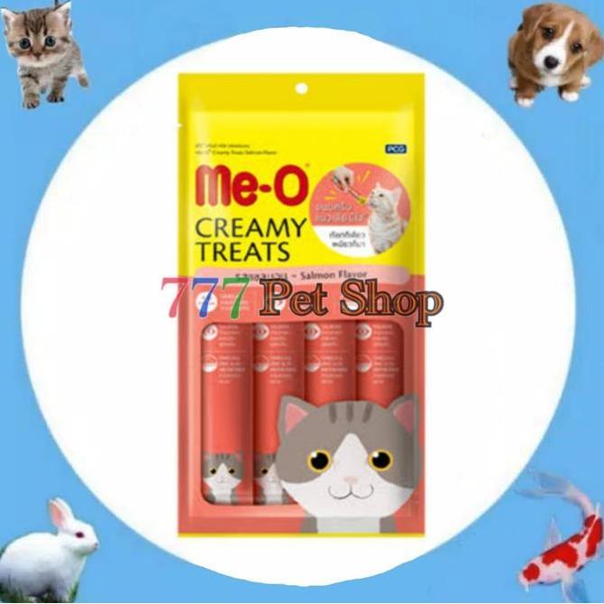 Lansungkirim- Snack Kucing Me-O / Meo Creamy Treats Salmon 60Gr / Cemilan Kucing