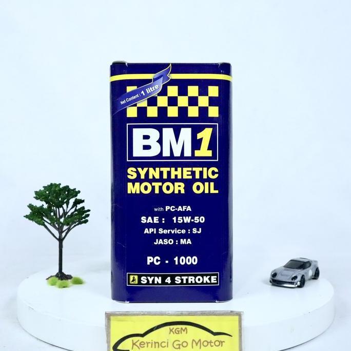 New- Oli Bm 1 15W-50 Pc-1000 Synthetic 1L - Oli Motor Bm1 Pc1000 15W50 Il