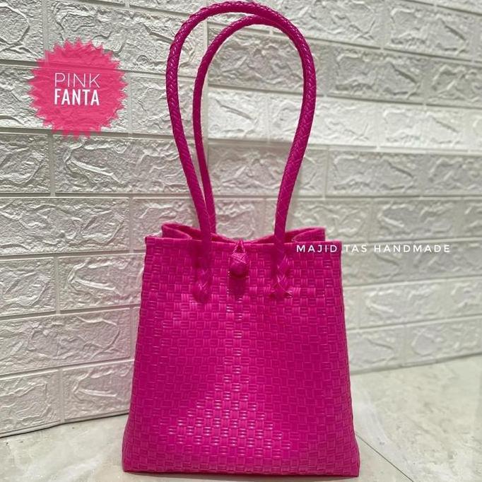 Kasora- Include Aksesoris Tas Wanita Pink Fanta Original Majid Tas Handmade Tote Totebag