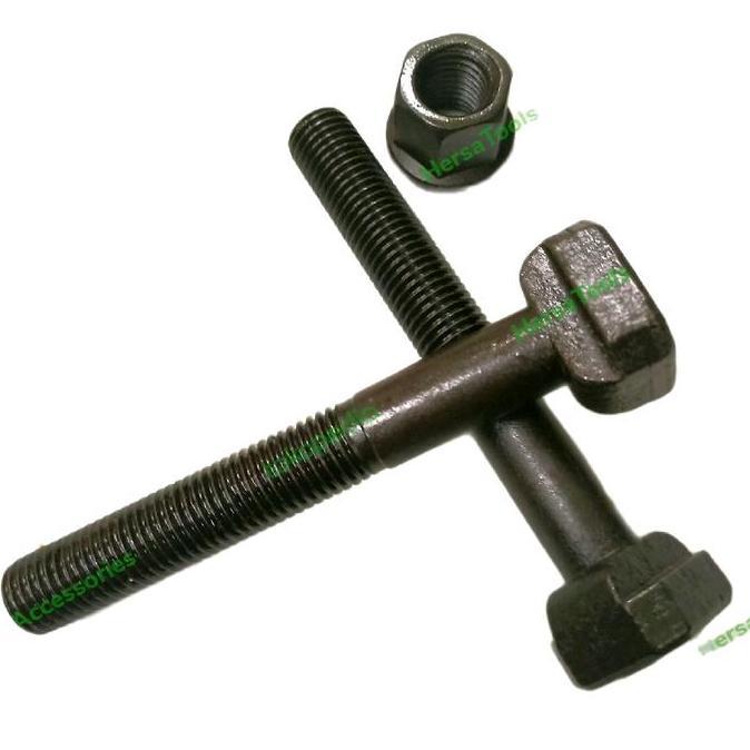 Nutbolt- Baut Tt Slot + Mur| T Slot Bolt M24 X 200 Baut Clamp Injection