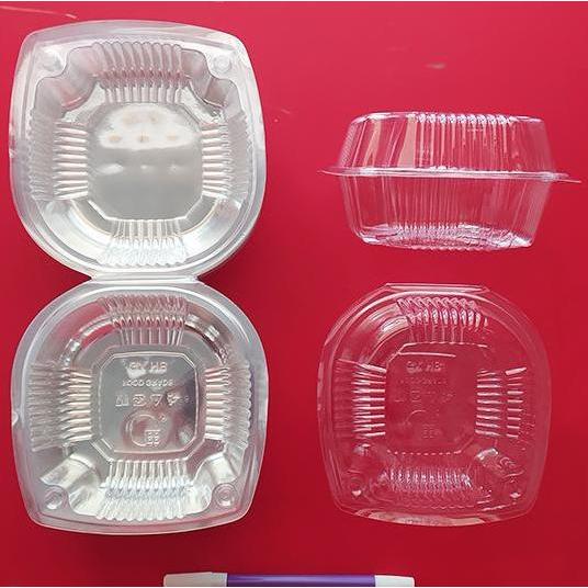 Mika HB / Mika Burger Plastik / Tempat Tray Burger / Salad ( 50 Pcs )