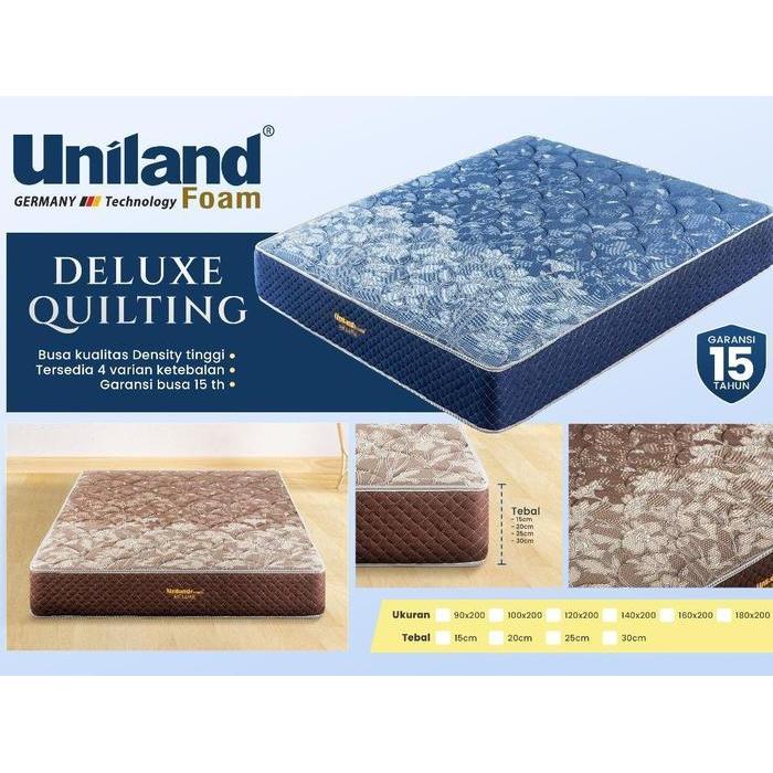 Kasur Uniland Deluxe 90x200 cm Tebal 15 cm Garansi 15 Tahun QUILTING LIST Uniland Foam Busa Super