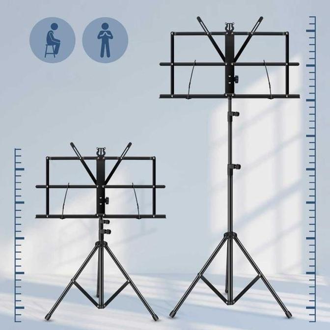 Stand partitur - buku lagu - teks tempat buku lagu / pidato
