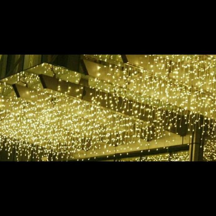 lampu natal tirai / lampu tirai tumbler kelap kelip lampu kedap kedip