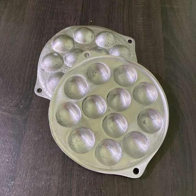 Masuku- Sk - 1 Pc [Ct-12L] Ori 100% Cetakan Telur Puyuh Kue Cubit 12 Lubang Telor Maklor Takoyaki Pa